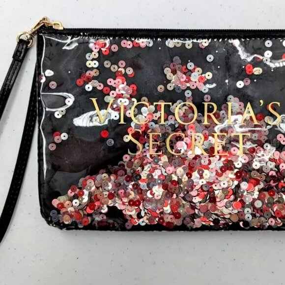 Never Used Victoria's Secret Sequin Wristlet - Picture 1 of 3